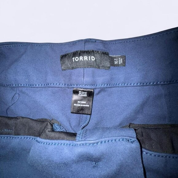 Torrid Navy Flare Dress Pants Size 16 Tall - Picture 5 of 7